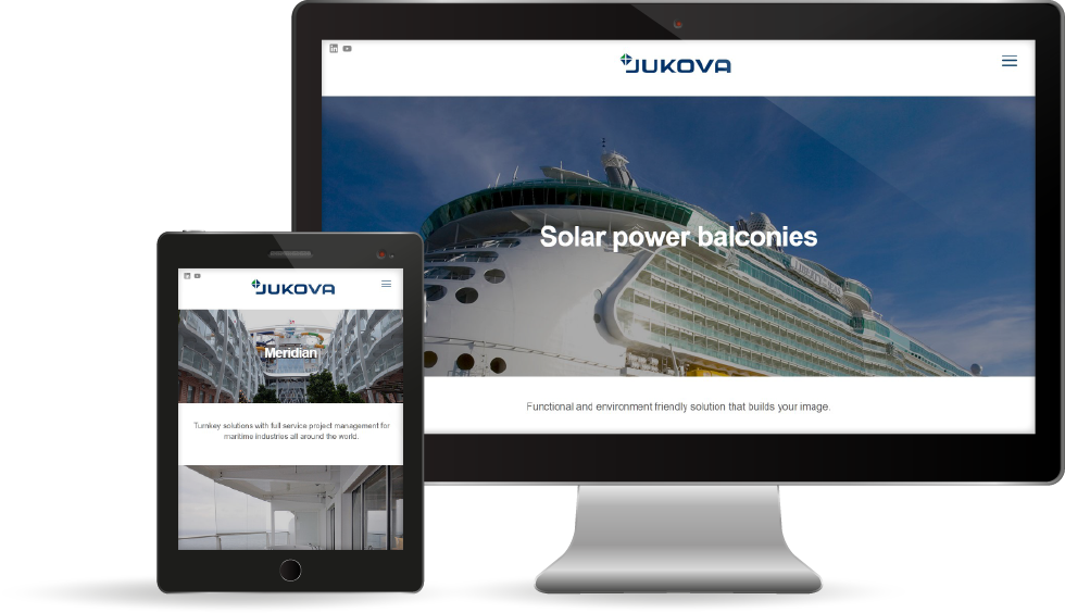 Verkkosivuston jukova.com esikatselu