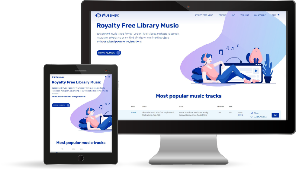 Verkkoivuston musamax.com esikatselu